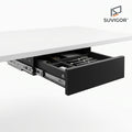 Suvigor™ Under-Desk Hidden Keyboard Drawer & Storage Box, Slide-Out Under-Table Organizer Tray for Office Supplies